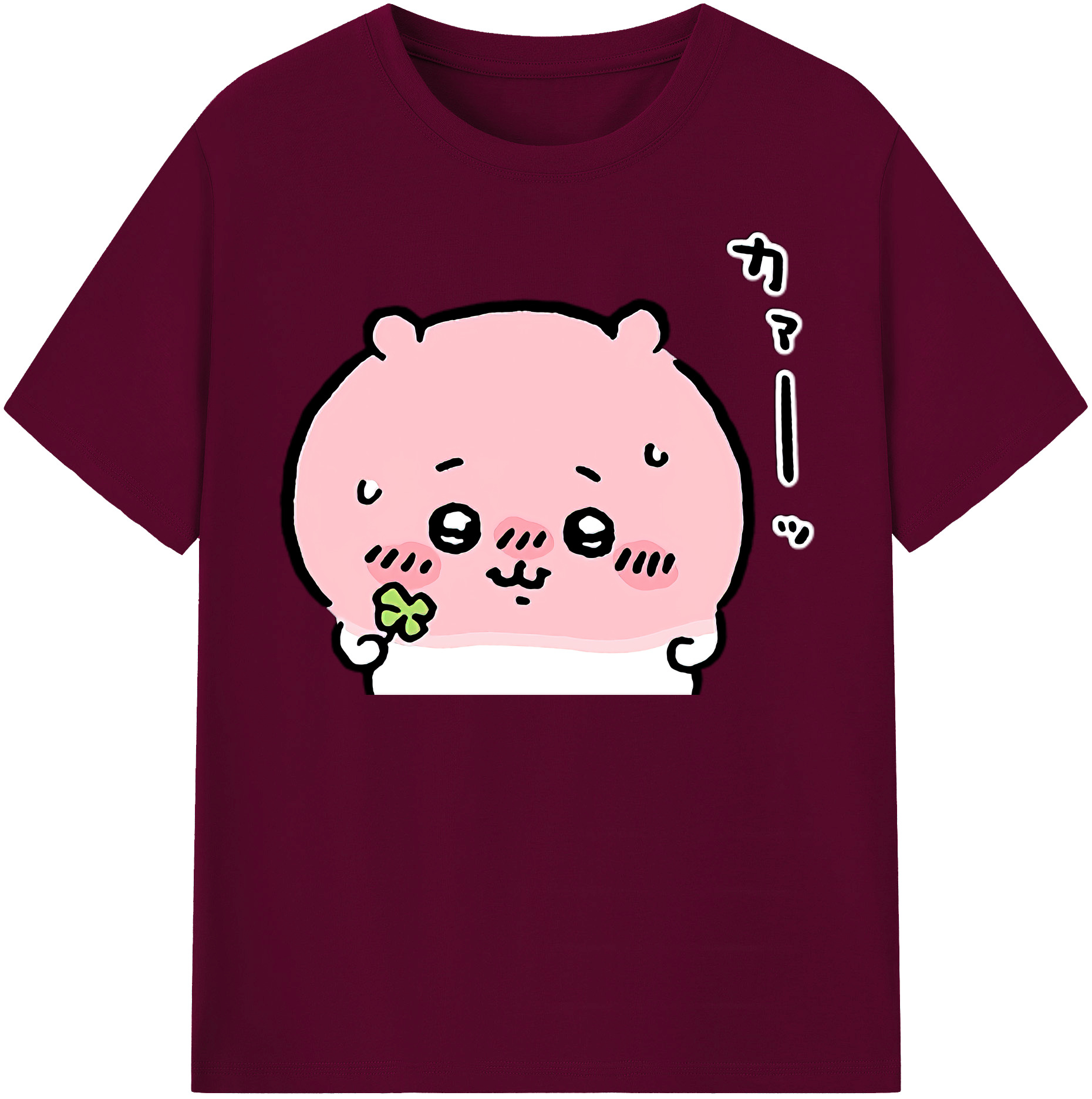 （画像用） ちいかわ ちいかわ Chii-kawa chiikawa レディースカジュアルプリントTシャツ（綿100％）